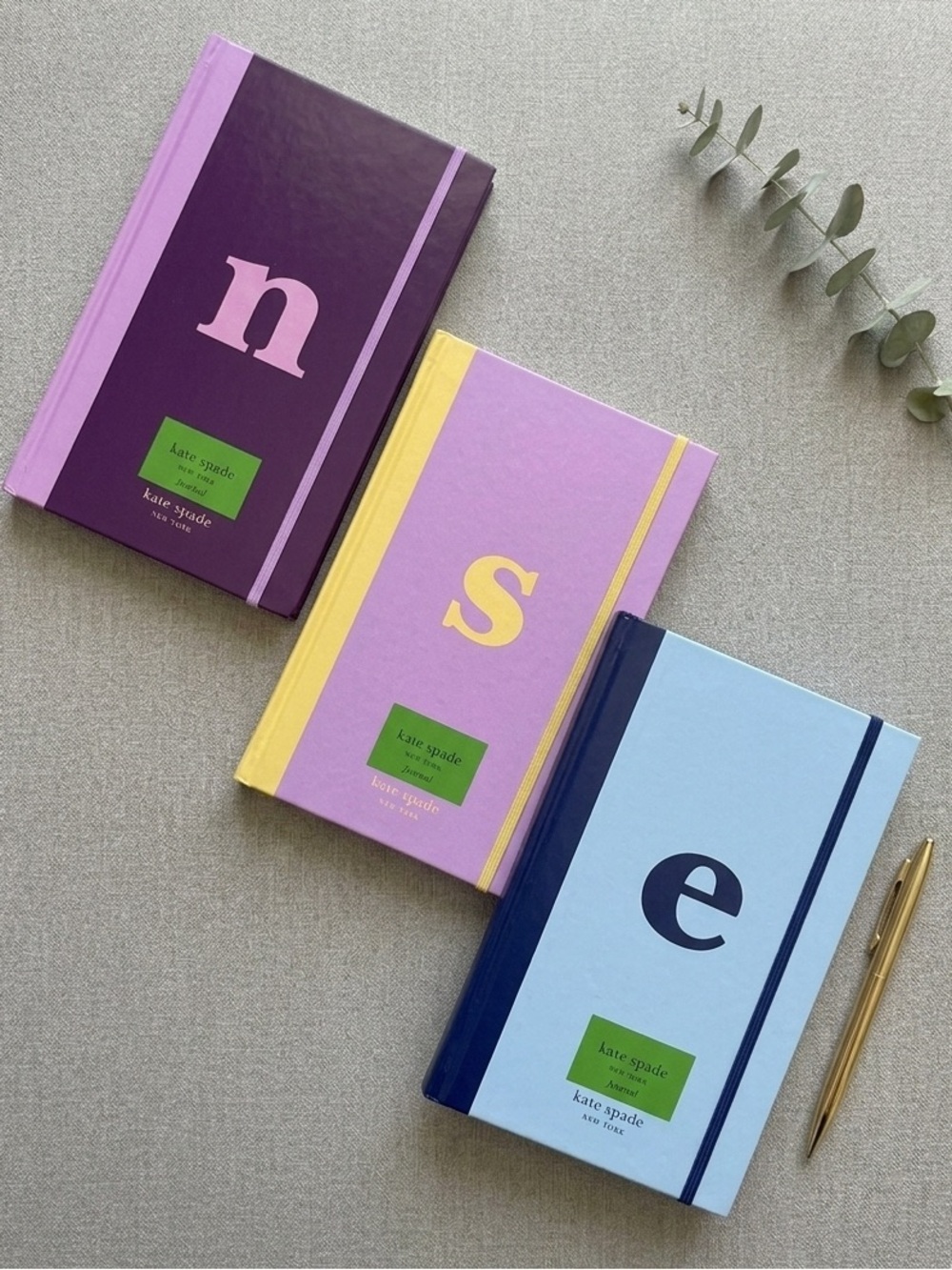 kate spade Monogram Hardcover Journals (pick one)
